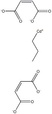 Bis(maleic acid 1-propyl)cadmium salt Structure