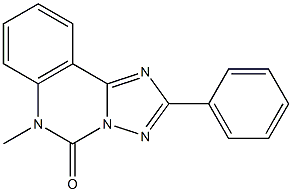 6-Methyl-2-phenyl[1,2,4]triazolo[1,5-c]quinazolin-5(6H)-one Structure