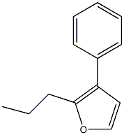 3-Phenyl-2-propylfuran 구조식 이미지