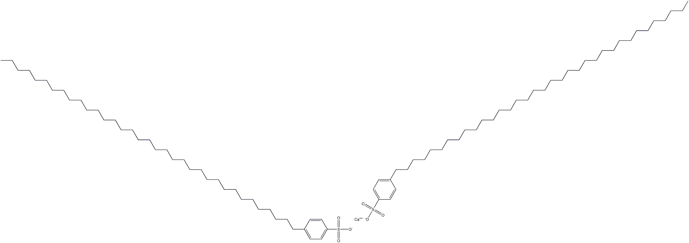 Bis[4-(pentatriacontan-1-yl)benzenesulfonic acid]calcium salt Structure