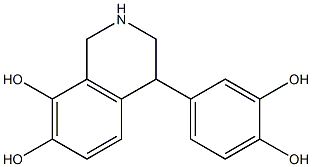4-(3,4-Dihydroxyphenyl)-1,2,3,4-tetrahydroisoquinoline-7,8-diol Structure