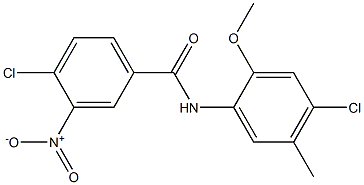 3-Nitro-4,4'-dichloro-2'-methoxy-5'-methylbenzanilide 구조식 이미지