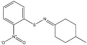 1-[(2-Nitrophenyl)thioimino]-4-methylcyclohexane Structure