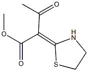 2-[(Z)-2-Oxo-1-methoxycarbonylpropylidene]thiazolidine 구조식 이미지