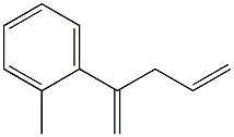 2-Methyl-1-(1-methylene-3-butenyl)benzene 구조식 이미지