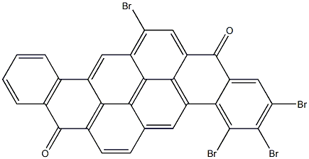 2,3,4,14-Tetrabromo-8,16-pyranthrenedione Structure