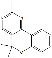 2,5,5-Trimethyl-5H-[1]benzopyrano[4,3-d]pyrimidine Structure