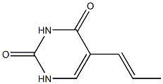 5-[(E)-1-Propenyl]uracil Structure