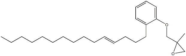 2-(4-Pentadecenyl)phenyl 2-methylglycidyl ether Structure