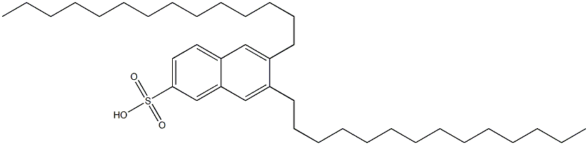 6,7-Ditetradecyl-2-naphthalenesulfonic acid Structure