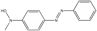 N-Hydroxy-N-methyl-4-(phenylazo)benzenamine 구조식 이미지