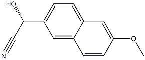 (2R)-2-Hydroxy-2-(6-methoxy-2-naphtyl)acetonitrile 구조식 이미지