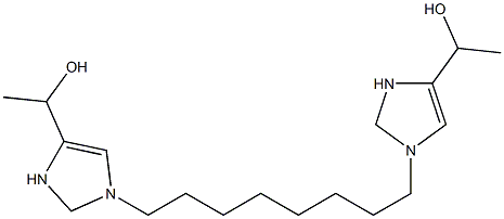 1,1'-(1,8-Octanediyl)bis(4-imidazoline-4,1-diyl)bisethanol 구조식 이미지