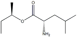 (R)-2-Amino-4-methylpentanoic acid (S)-1-methylpropyl ester 구조식 이미지