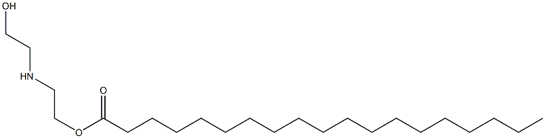 Nonadecanoic acid 2-[(2-hydroxyethyl)amino]ethyl ester Structure