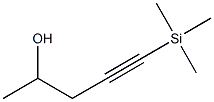 1-(Trimethylsilyl)-1-pentyn-4-ol 구조식 이미지