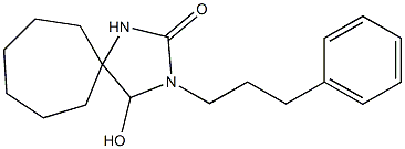 3-(3-Phenylpropyl)-4-hydroxy-2-oxo-1,3-diazaspiro[4.6]undecane 구조식 이미지