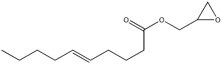 5-Decenoic acid (oxiran-2-yl)methyl ester Structure