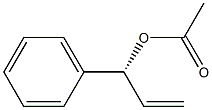 Acetic acid (1R)-1-phenyl-2-propenyl ester 구조식 이미지