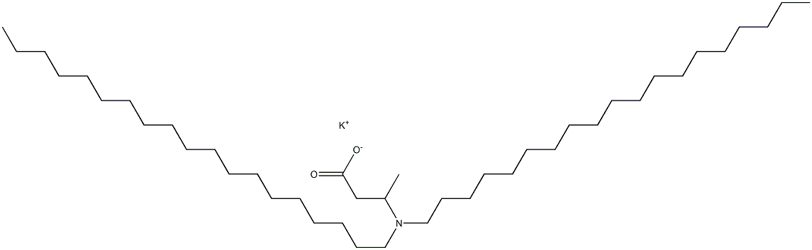 3-(Dinonadecylamino)butyric acid potassium salt 구조식 이미지