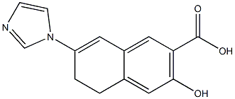 5,6-Dihydro-7-(1H-imidazol-1-yl)-3-hydroxynaphthalene-2-carboxylic acid 구조식 이미지