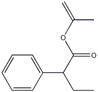 2-Phenylbutyric acid 1-methylethenyl ester Structure