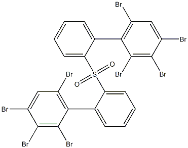 2,3,4,6-Tetrabromophenylphenyl sulfone 구조식 이미지