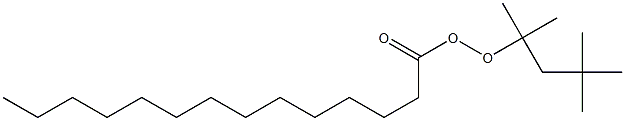 Tetradecaneperoxoic acid 1,1,3,3-tetramethylbutyl ester 구조식 이미지
