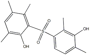 2,3'-Dihydroxy-2',3,4',5,6-pentamethyl[sulfonylbisbenzene] Structure