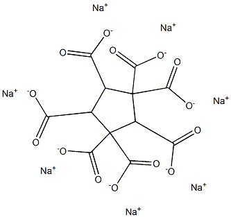 1,1,2,3,3,4,5-Cyclopentaneheptacarboxylic acid heptasodium salt 구조식 이미지