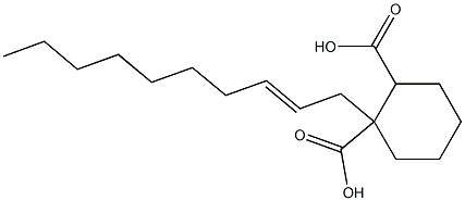Cyclohexane-1,2-dicarboxylic acid hydrogen 1-(2-decenyl) ester Structure