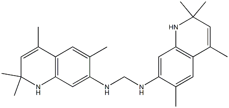 7,7'-(Methylenebisimino)bis(1,2-dihydro-2,2,4,6-tetramethylquinoline) 구조식 이미지