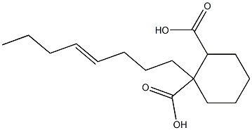 Cyclohexane-1,2-dicarboxylic acid hydrogen 1-(4-octenyl) ester 구조식 이미지