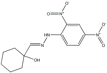 1-Hydroxycyclohexanecarbaldehyde 2,4-dinitrophenyl hydrazone Structure