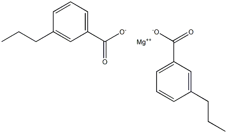 Bis(3-propylbenzoic acid)magnesium salt 구조식 이미지