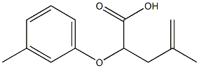 2-(3-Methylphenyloxy)-4-methyl-4-pentenoic acid Structure