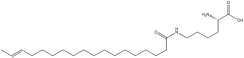 N6-(16-Octadecenoyl)lysine 구조식 이미지