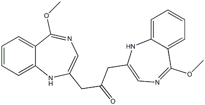 5-Methoxy-1H-1,4-benzodiazepin-2-yl(methyl) ketone 구조식 이미지