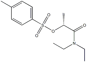 [R,(+)]-N,N-Diethyl-2-[(p-tolylsulfonyl)oxy]propionamide 구조식 이미지