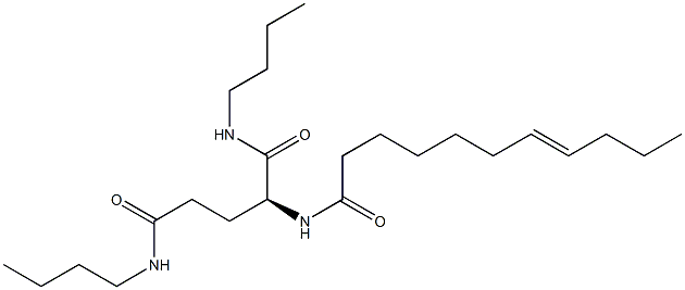 N2-(7-Undecenoyl)-N1,N5-dibutylglutaminamide 구조식 이미지