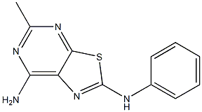 5-Methyl-N-phenylthiazolo[5,4-d]pyrimidine-2,7-diamine Structure