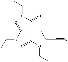 3-Cyanopropane-1,1,1-tricarboxylic acid triethyl ester Structure