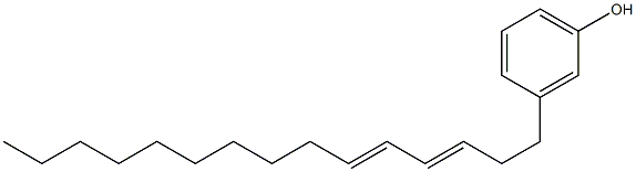 3-(3,5-Pentadecadienyl)phenol 구조식 이미지