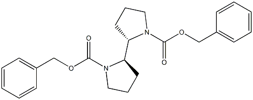 (2S,2'R)-2,2'-Bipyrrolidine-1,1'-dicarboxylic acid dibenzyl ester Structure