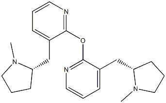 [[(2S)-1-Methyl-2-pyrrolidinyl]methyl](2-pyridinyl) ether 구조식 이미지