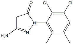 3-Amino-1-(2,3-dichloro-5,6-dimethylphenyl)-5(4H)-pyrazolone 구조식 이미지