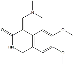 1,4-Dihydro-6,7-dimethoxy-4-(dimethylaminomethylene)isoquinolin-3(2H)-one 구조식 이미지