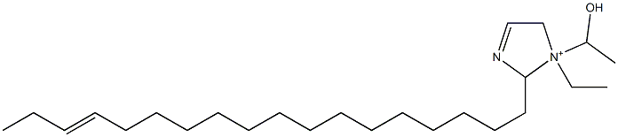 1-Ethyl-1-(1-hydroxyethyl)-2-(15-octadecenyl)-3-imidazoline-1-ium 구조식 이미지