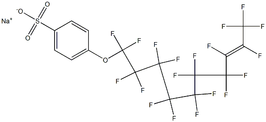 p-(Nonadecafluoro-8-decenyloxy)benzenesulfonic acid sodium salt Structure