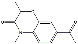 2,4-Dimethyl-7-acetyl-4H-1,4-benzoxazin-3(2H)-one Structure